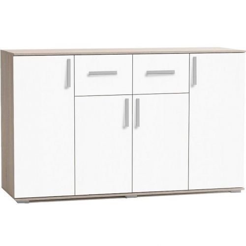 Komoda Jacob III 150cm Dub Sonoma/Bílá