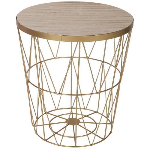 Kosz Space Zlatý/Dřevo