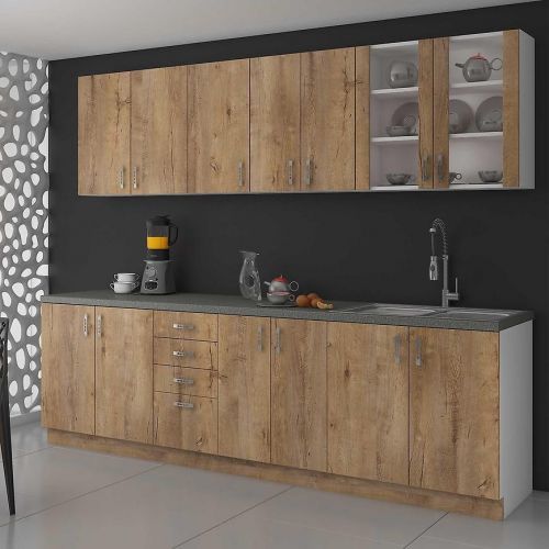 Kuchyňská linka Sara Lefkas 260cm Bez Pracovní Deskou