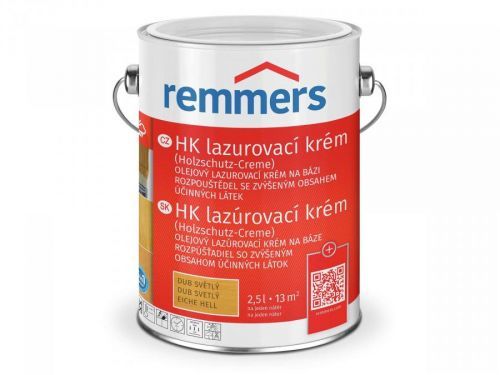 Remmers HK lazurovací krém dub světlý 2,5 L + Dárek zdarma Houbičky na nádobí 10 ks v hodnotě 20 Kč