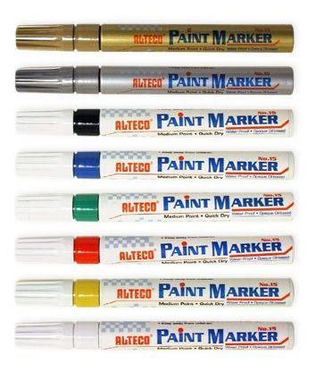 Popisovač Alteco Paint Marker stříbrný