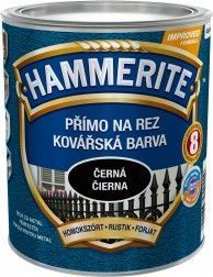 Hammerite Přímo na rez Kovářská barva černá 0,75 L + Dárek zdarma Houbičky na nádobí 10 ks v hodnotě 20 Kč