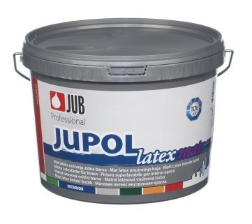 Jub Jupol Latex Matt bílá 15 L + Dárek zdarma Houbičky na nádobí 10 ks v hodnotě 20 Kč