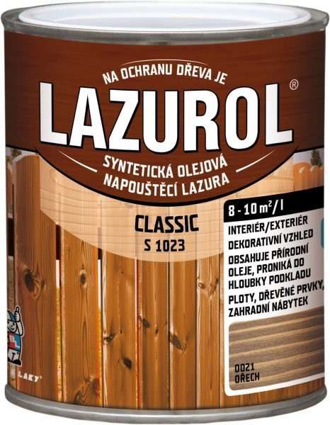 Lazurol Classic S1023 010 bílý 0,75 L