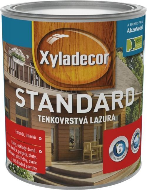 Xyladecor Standard kaštan 0,75 L + Dárek zdarma Houbičky na nádobí 10 ks v hodnotě 20 Kč
