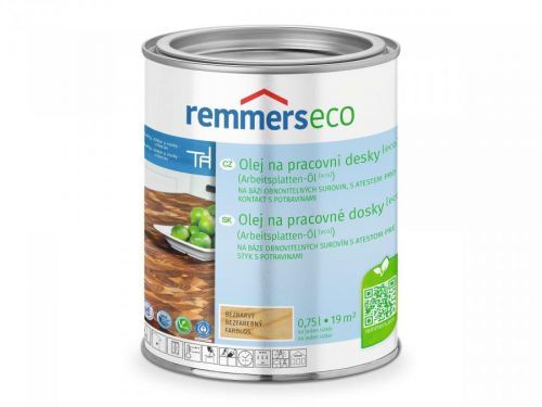 Remmers Olej na pracovní desky eco farblos 0,375 L + Dárek zdarma Houbičky na nádobí 10 ks v hodnotě 20 Kč