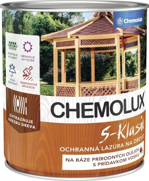 Chemolak Chemolux S-Klasik S 1040 0289 tmavý palisandr 4 L