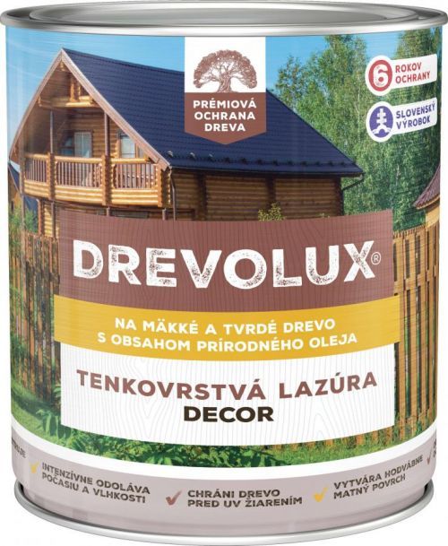 Chemolak Drevolux Decor 0213 ořech 2,5 L