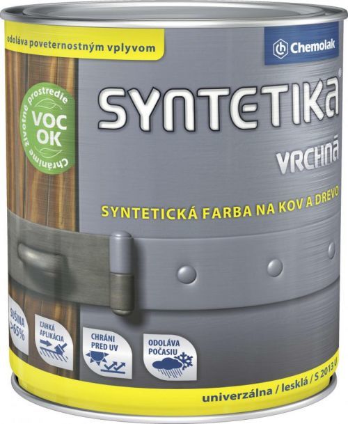 Chemolak Syntetika vrchní barva S 2013 1010 šeď pastelová 2,5 L