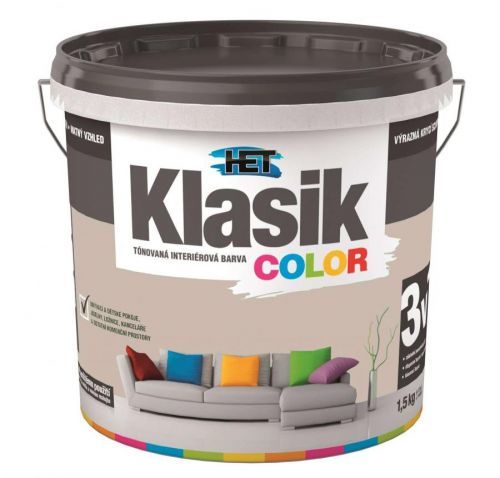 Het Klasik Color 0847 červený 7 + 1 kg