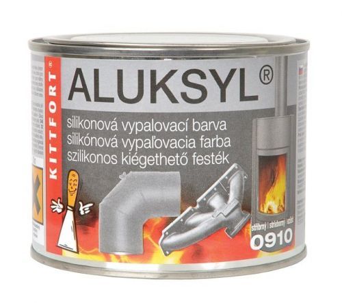 Kittfort Aluksyl vypalovací silikonová žáruvzdorná barva 0910 stříbrná 80 g