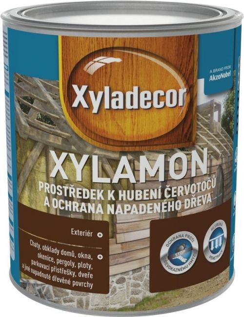 Xyladecor Xylamon proti červotočům 0,75 L + Dárek zdarma Houbičky na nádobí 10 ks v hodnotě 20 Kč