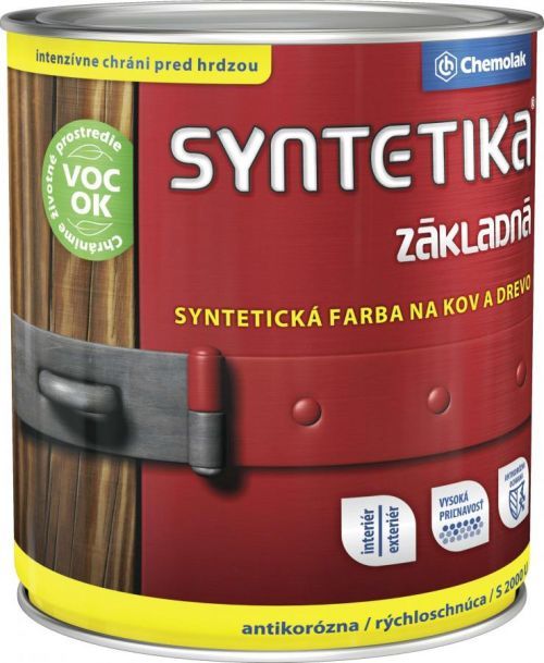 Chemolak Syntetika základní antikorozní barva S 2000 0840 červenohnědá 0,6 L