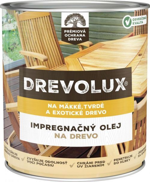 Chemolak Drevolux Impregnační olej ořech 0,6 L