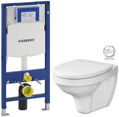 AKCE/SET SET Duofix pro závěsné WC 111.300.00.5 bez ovládaví desky + WC CERSANIT DELFI + SEFT SEDÁTKO 111.300.00.5 DE2