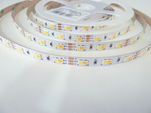 LED pásek s možností nastavení teploty bílé CCT CCT18W12V 18W/metr 120LED/metr 12VDC WW+CW