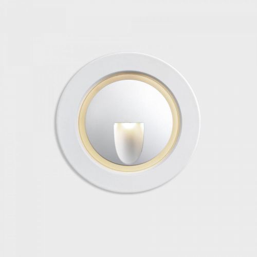 KOHL-Lighting KORA zapuštěné svítidlo do zdi pr.75 mm bílá 3 W CRI >80 3000K Non-Dimm
