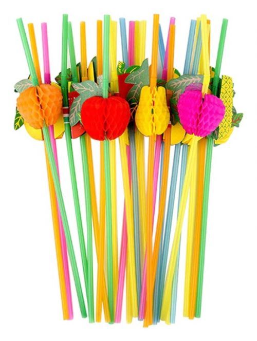 Brčka na pití 3D ovoce