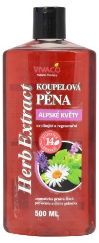 Vivaco Herb extrakt Pěna do koupele Alpské květy HERB EXTRACT 500 ml