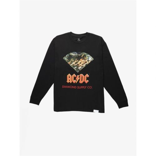 triko DIAMOND - AC/DC Diamond Long Sleeve Black (BLK) velikost: L