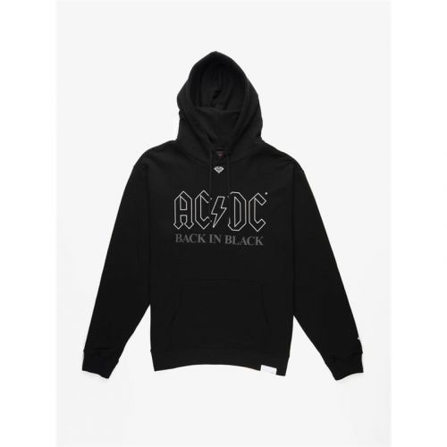 mikina DIAMOND - Back In Black Hoodie Black (BLK) velikost: S