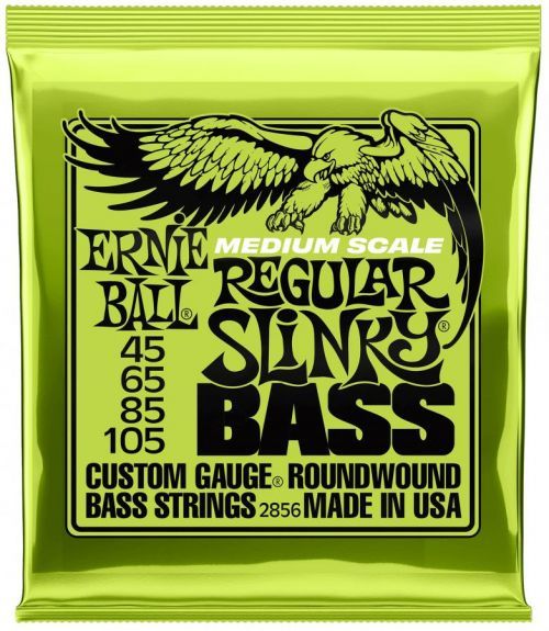 Ernie Ball Nickel Wound Medium Scale Bass Strings Regular Slinky