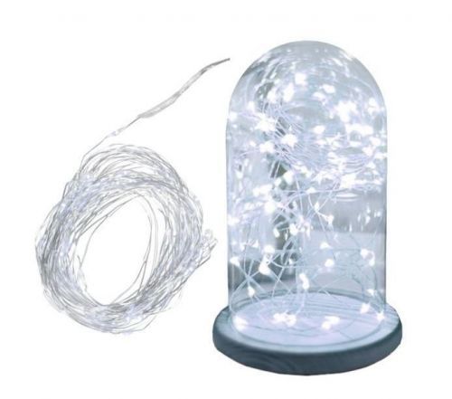 80 LED světelný řetěz drát barva