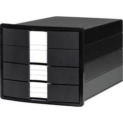 HAN IMPULS 1017-13 box se zásuvkami, černá, DIN A4, DIN C4 , Počet zásuvek: 3