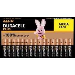 Mikrotužková baterie AAA alkalicko-manganová Duracell Plus-AAA BP32, 1.5 V, 32 ks