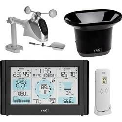 Digitální bezdrátová meteostanice TFA Dostmann Funk-Wetterstation mit Wind- und Regenmesser WEATHER PRO 35.1161.01, Max. dosah 100 m, černá