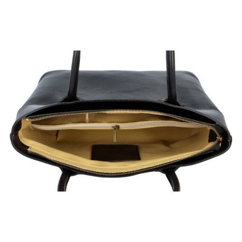 Kožená kabelka Kate, černá