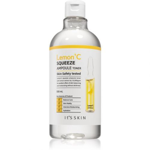 It's Skin Lemon' C Squeeze exfoliační čisticí tonikum pro rozjasnění a hydrataci 500 ml
