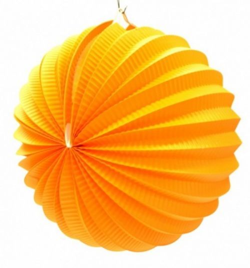 Anděl Lampion kulatý žlutý 9012