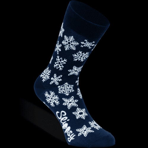 Slippsy Blue Snowflake socks/35-38