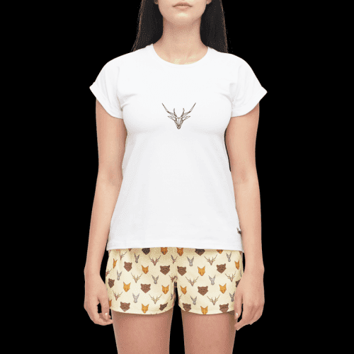 Slippsy Dámské tričko Animal bílé/S