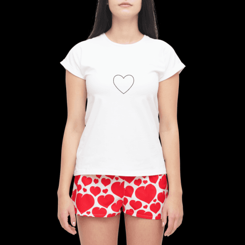 Slippsy Dámské tričko Heart bílé/S
