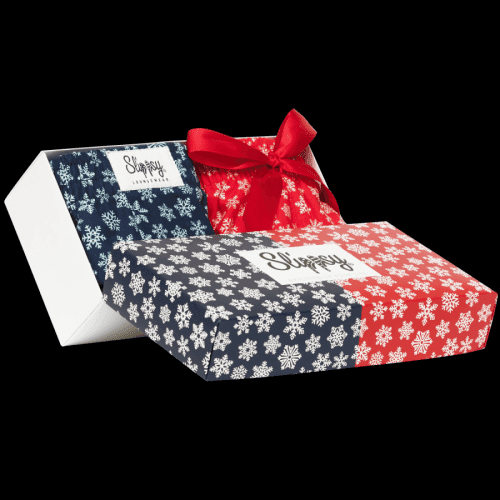 Slippsy Red and Blue Snowflake couple set