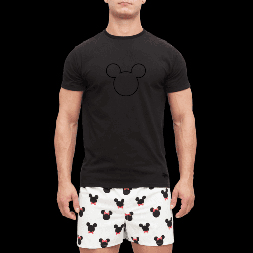 Slippsy Pánské tričko Mouse černé/S