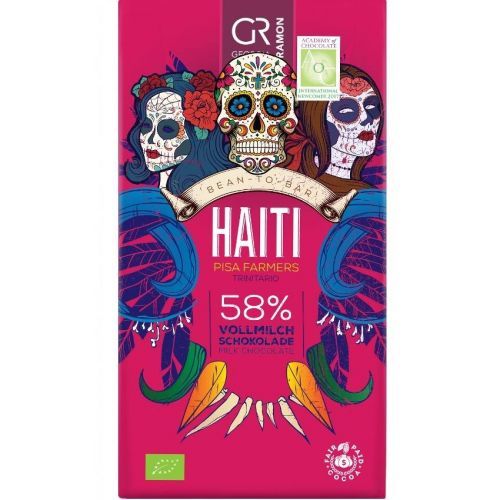 Georgia Ramon Haïti Mléčná Čokoláda 58% BIO
