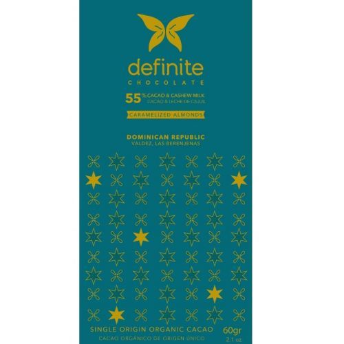 Definite Chocolate Definite - Kešu mléko a karamelizované mandle 55%