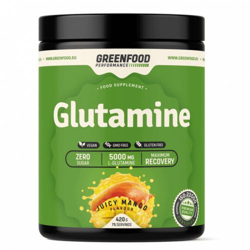 GREENFOOD NUTRITION Performance glutamine šťavnaté mango 420 g