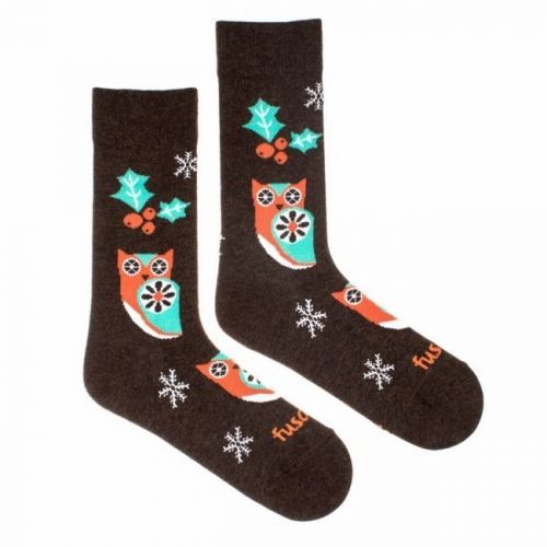 Ponožky Sova vánoční S