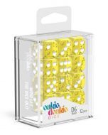 Oakie Doakie Dice Dice Set Translucent Yellow - D6 16mm (12x)