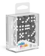 Oakie Doakie Dice Dice Set Speckled Black - D6 16mm (12x)
