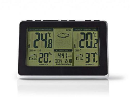 Nedis Bezdrátová meteostanice Nedis WEST400BK s budíkem