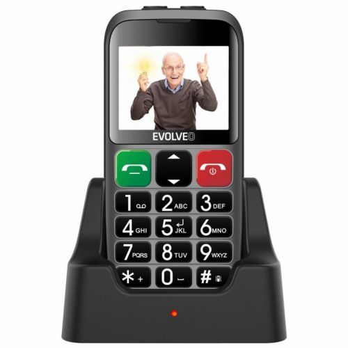 EVOLVEO EasyPhone EB, mobilní telefon pro seniory, stříbrná; EP-850-EBS