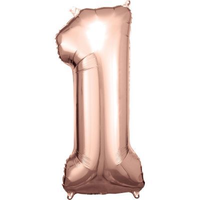 Balónek foliový Číslo 88 cm rose gold 01 ALBI