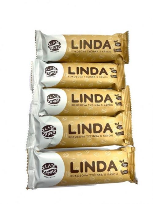 Zlaté Zrnko - Linda kávová - kokosová tyčinka s kávou 5 x 40g