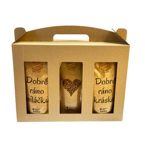 Káva Zlaté Zrnko - Poznej top3 pro zamilované 600g (Emílie, Brazílie, Kuba) MLETÁ: Mletí na moku, filtr, aeropress, frenchpress (hrubé)