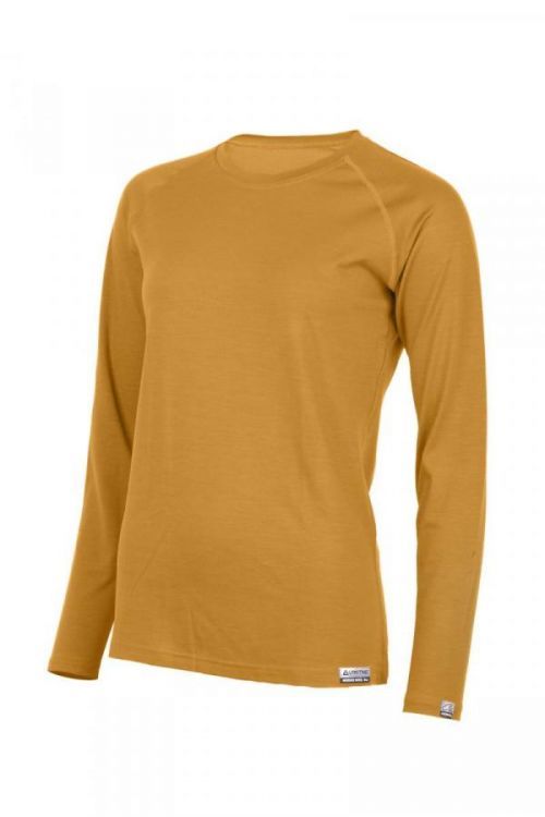 Lasting dámské merino triko ATILA hořčicové Velikost: L